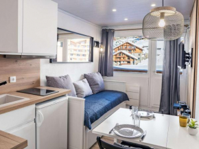 Appartement rénové 18m², Val Thorens - 2 pers, balcon, proche pistes - FR-1-637-77
